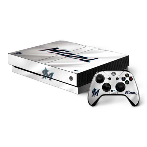 MLB Miami Marlins Home Jersey Xbox One X Bundle Skin