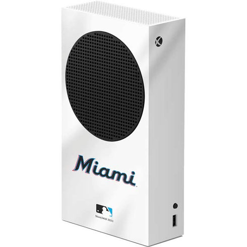 MLB Miami Marlins Home Jersey Xbox Series S Console Skin