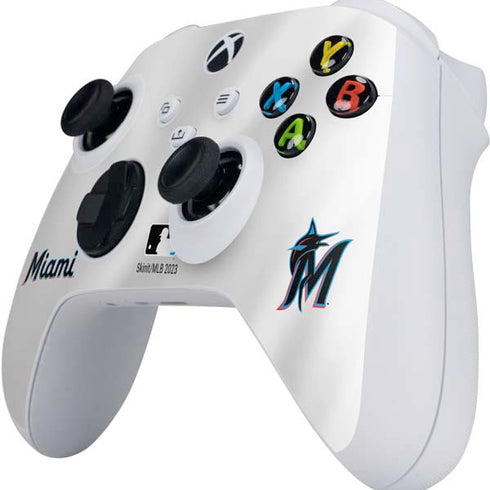 MLB Miami Marlins Home Jersey Xbox Series S Controller Skin