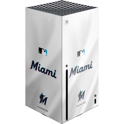 MLB Miami Marlins Home Jersey Xbox Series X Console Skin
