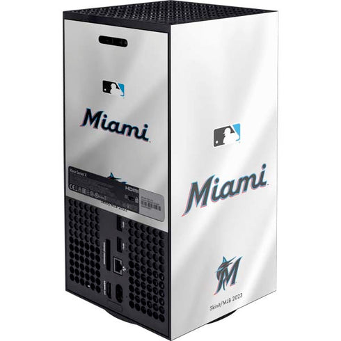 MLB Miami Marlins Home Jersey Xbox Series X Console Skin