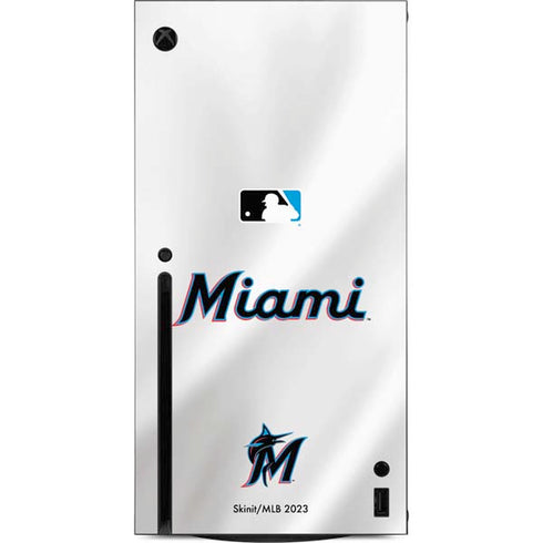 MLB Miami Marlins Home Jersey Xbox Series X Console Skin