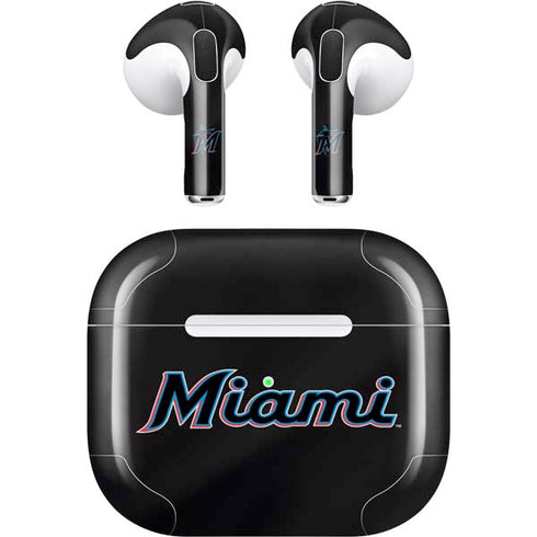 MLB Miami Marlins Jersey Alternate Apple AirPods (3rd Gen 2021) Skin