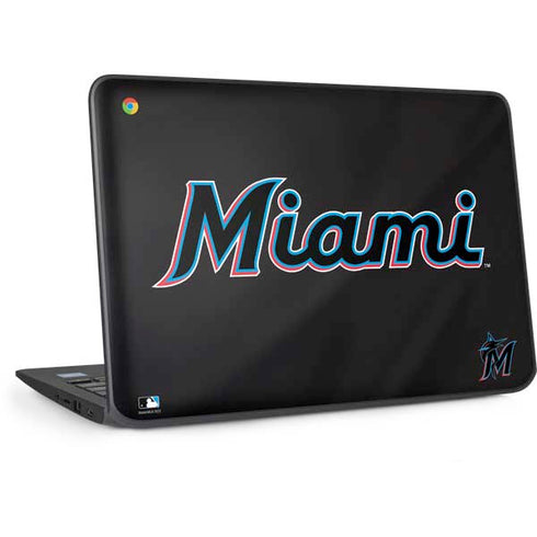 MLB Miami Marlins Jersey Alternate HP Chromebook Skin