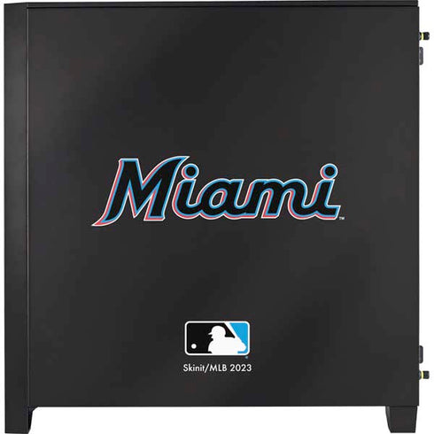 MLB Miami Marlins Jersey Alternate Corsair 4000D Tempered Glass Mid-Tower ATX Case Skin