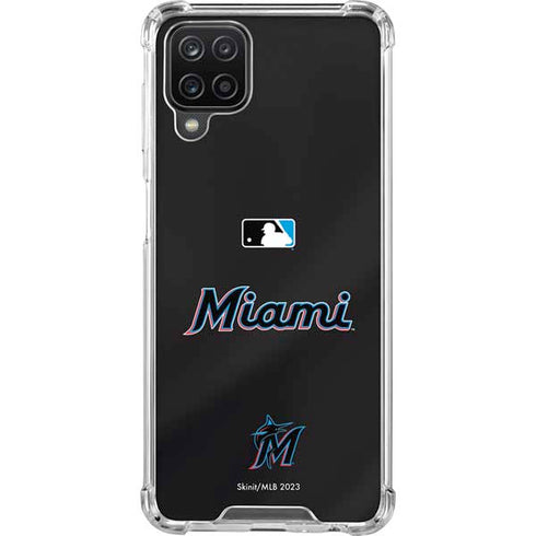 MLB Miami Marlins Jersey Alternate Galaxy A12 Clear Case