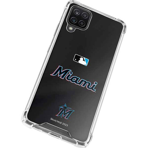 MLB Miami Marlins Jersey Alternate Galaxy A12 Clear Case