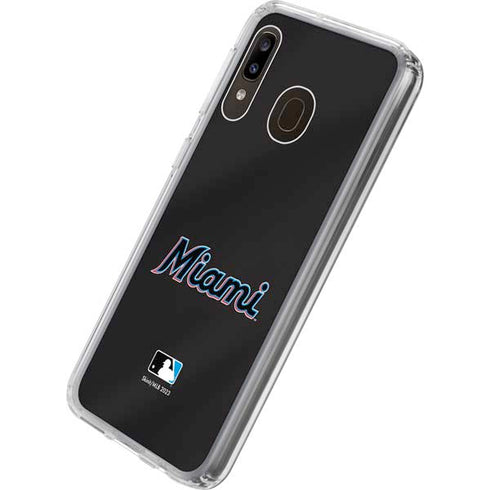 MLB Miami Marlins Jersey Alternate Galaxy A20 Clear Case