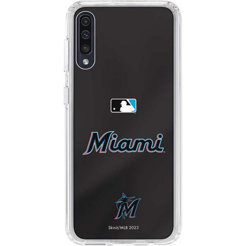 MLB Miami Marlins Jersey Alternate Galaxy A50 Clear Case