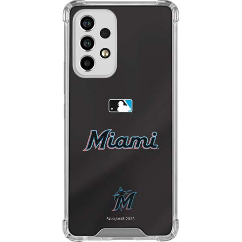 MLB Miami Marlins Jersey Alternate Galaxy A53 5G Clear Case