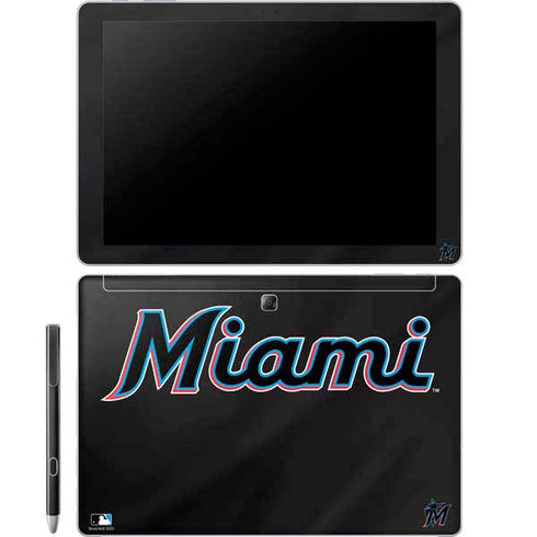 MLB Miami Marlins Jersey Alternate Galaxy Book 12in Skin