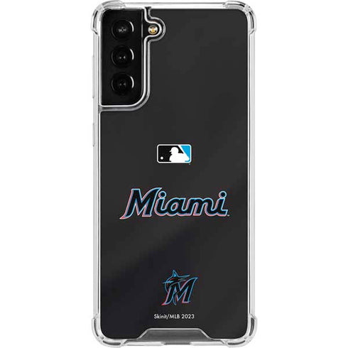 MLB Miami Marlins Jersey Alternate Galaxy S21 FE Clear Case