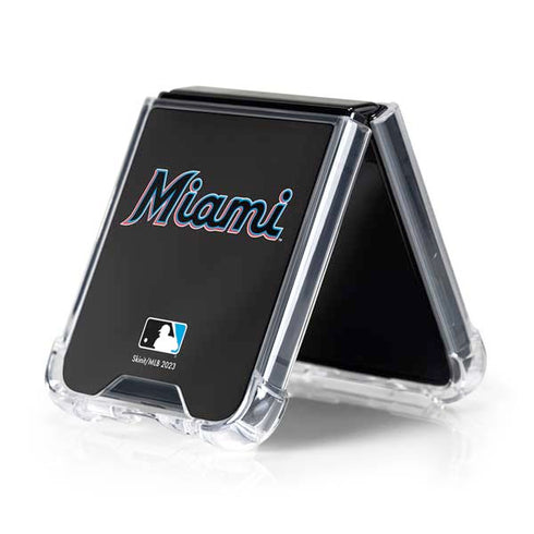MLB Miami Marlins Jersey Alternate Galaxy Z Flip5 5G Clear Case
