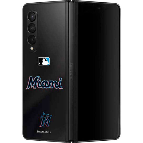MLB Miami Marlins Jersey Alternate Galaxy Z Fold3 5G Skin