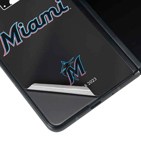 MLB Miami Marlins Jersey Alternate Galaxy Z Fold4 5G Skin