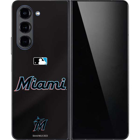 MLB Miami Marlins Jersey Alternate Galaxy Z Fold5 5G Skin