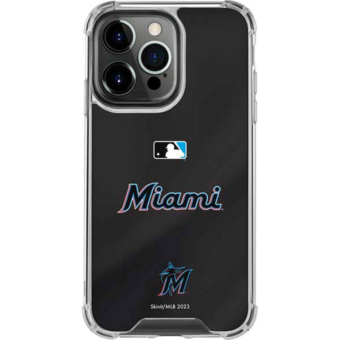 MLB Miami Marlins Jersey Alternate iPhone 15 Pro Clear Case