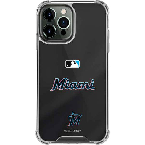 MLB Miami Marlins Jersey Alternate iPhone 14 Pro Max Clear Case
