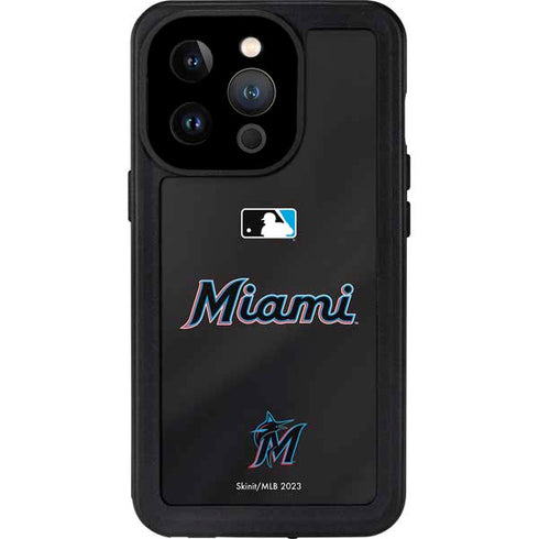 MLB Miami Marlins Jersey Alternate iPhone 14 Pro Waterproof Case