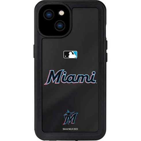 MLB Miami Marlins Jersey Alternate iPhone 15 Plus Waterproof Case