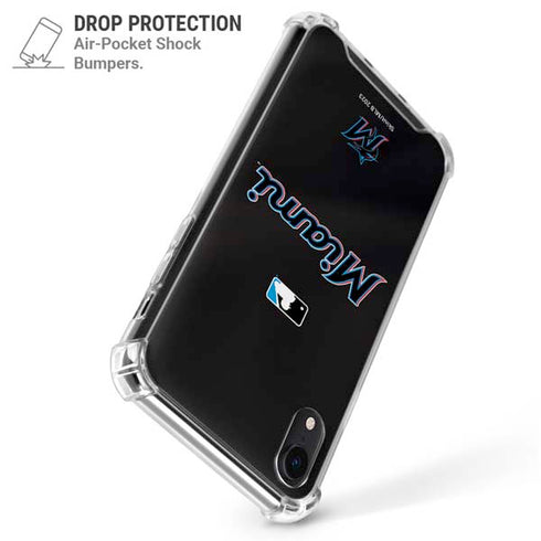 MLB Miami Marlins Jersey Alternate iPhone XR Clear Case