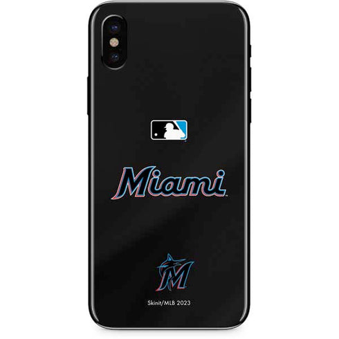 MLB Miami Marlins Jersey Alternate iPhone XS Skin