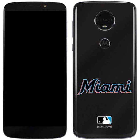 MLB Miami Marlins Jersey Alternate Moto E5 Plus Skin