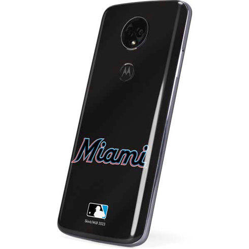 MLB Miami Marlins Jersey Alternate Moto E5 Plus Skin