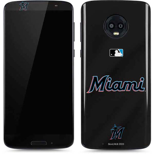 MLB Miami Marlins Jersey Alternate Moto G6 Skin