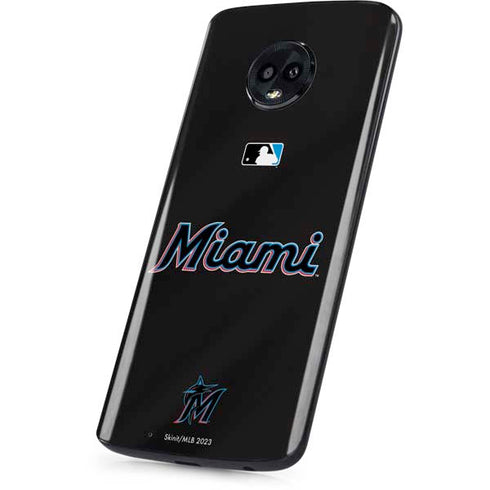 MLB Miami Marlins Jersey Alternate Moto G6 Skin