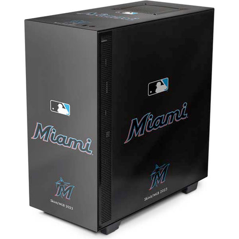 MLB Miami Marlins Jersey Alternate NZXT H510 Compact ATX Mid-Tower Case Skin