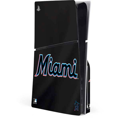 MLB Miami Marlins Jersey Alternate PS5 Slim Disk Console Skin