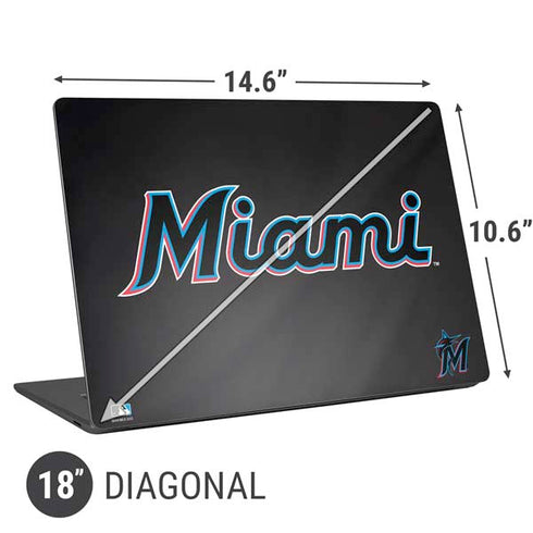 MLB Miami Marlins Jersey Alternate Universal Laptop 18in (14.6 x 10.6in) Skin