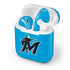 MLB Miami Marlins Solid Distressed Apple AirPods 2 Skin