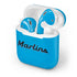 MLB Miami Marlins Solid Distressed Apple AirPods Skin