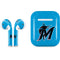 MLB Miami Marlins Solid Distressed Apple AirPods Skin