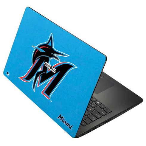 MLB Miami Marlins Solid Distressed Asus X502CA 15.6 Skin