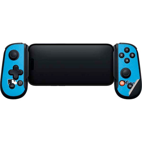 MLB Miami Marlins Solid Distressed Backbone One for iPhone Game Controller Skin