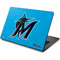 MLB Miami Marlins Solid Distressed Dell Chromebook Skin