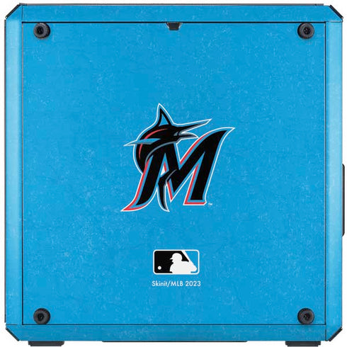MLB Miami Marlins Solid Distressed Cooler Master MasterBox Q300L Mini Tower Skin