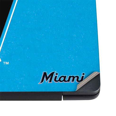 MLB Miami Marlins Solid Distressed Dell Vostro Skin