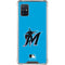 MLB Miami Marlins Solid Distressed Galaxy A51 5G Clear Case
