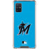MLB Miami Marlins Solid Distressed Galaxy A51 5G Clear Case