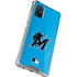 MLB Miami Marlins Solid Distressed Galaxy A71 5G Clear Case