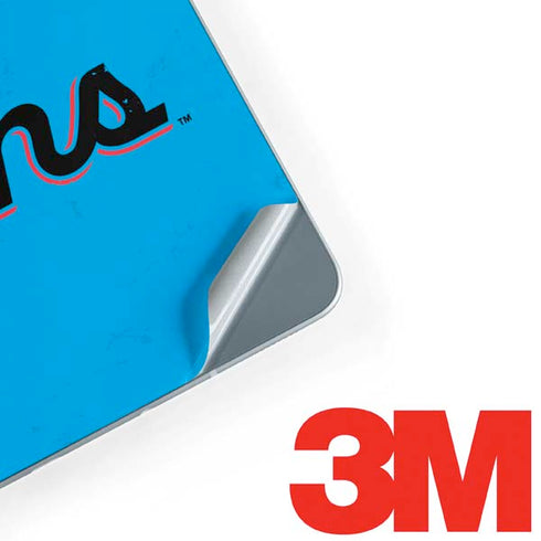 MLB Miami Marlins Solid Distressed Galaxy Book 12in Skin