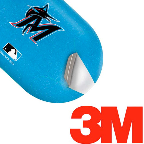MLB Miami Marlins Solid Distressed Galaxy Buds Plus Skin
