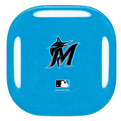 MLB Miami Marlins Solid Distressed Galaxy Buds Pro Skin