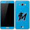 MLB Miami Marlins Solid Distressed Galaxy J7 Skin