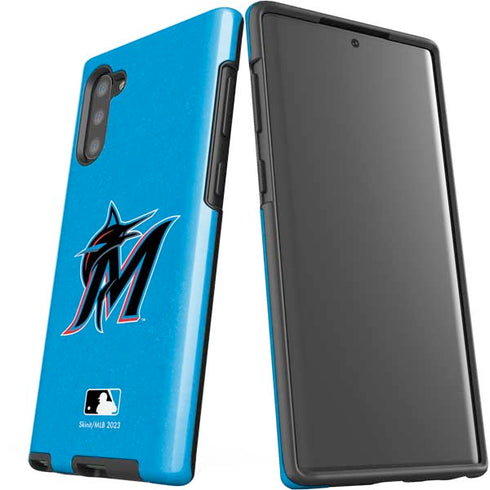 MLB Miami Marlins Solid Distressed Galaxy Note 10 Pro Case