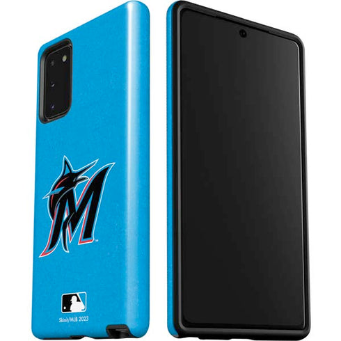 MLB Miami Marlins Solid Distressed Galaxy Note20 5G Pro Case